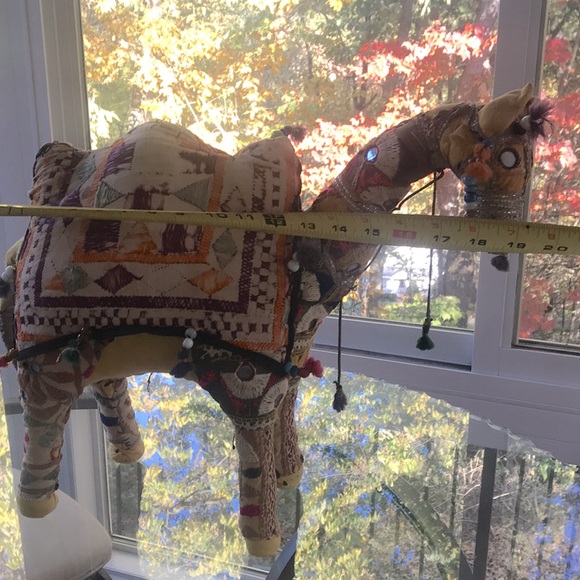 VTG Large Rajasthani Fabric Camel Made in India - Picture 9 of 9